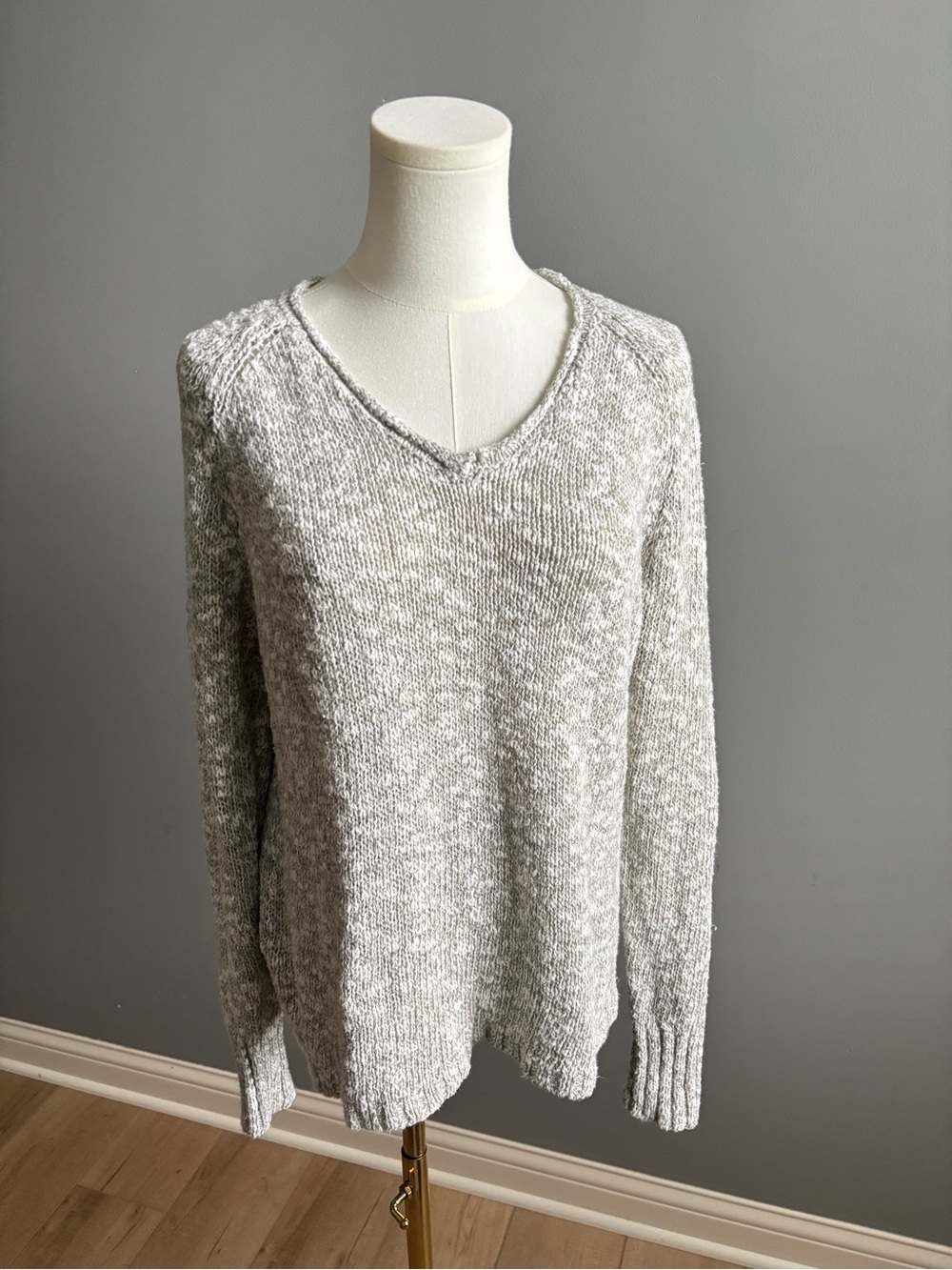 Chaps Cotton Blend V-Neck Sweater